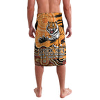Personalised Wests Tigers NAIDOC Week 2024 Lavalava Aboriginal Fire Burning Sparks
