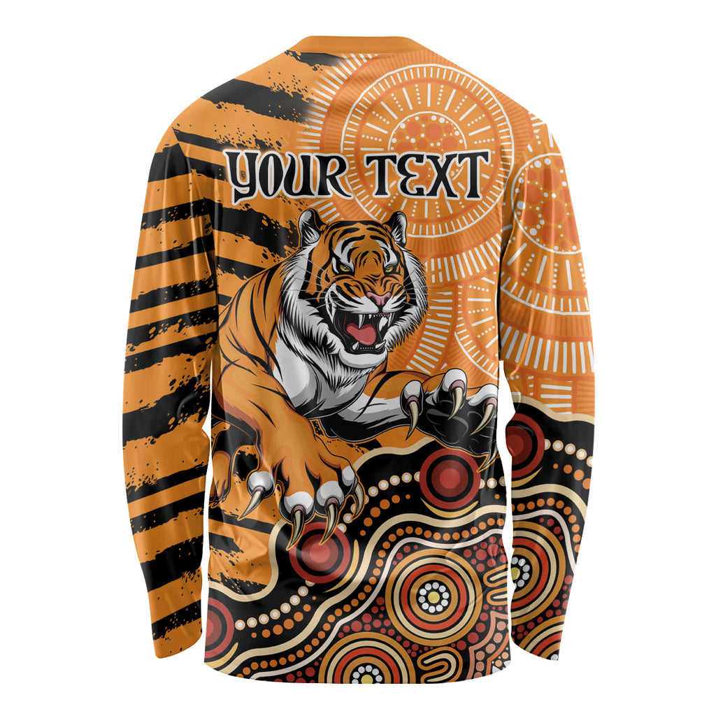 Personalised Wests Tigers NAIDOC Week 2024 Long Sleeve Shirt Aboriginal Fire Burning Sparks