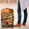Personalised Wests Tigers NAIDOC Week 2024 Luggage Cover Aboriginal Fire Burning Sparks