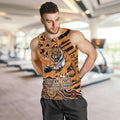 Personalised Wests Tigers NAIDOC Week 2024 Men Tank Top Aboriginal Fire Burning Sparks