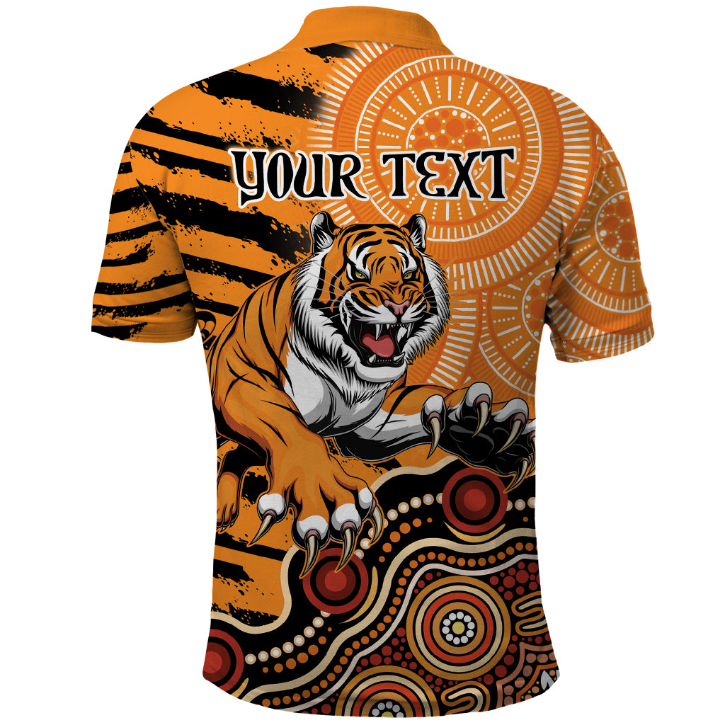 Personalised Wests Tigers NAIDOC Week 2024 Polo Shirt Aboriginal Fire Burning Sparks