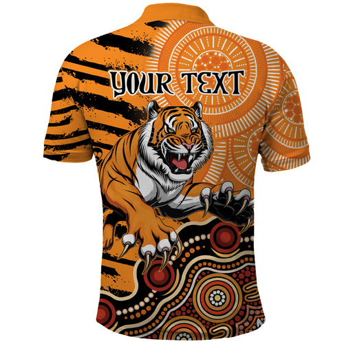 Personalised Wests Tigers NAIDOC Week 2024 Polo Shirt Aboriginal Fire Burning Sparks