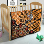 Personalised Wests Tigers NAIDOC Week 2024 Quilt Aboriginal Fire Burning Sparks