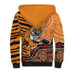 Personalised Wests Tigers NAIDOC Week 2024 Sherpa Hoodie Aboriginal Fire Burning Sparks
