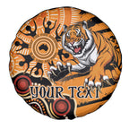 Personalised Wests Tigers NAIDOC Week 2024 Spare Tire Cover Aboriginal Fire Burning Sparks
