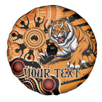 Personalised Wests Tigers NAIDOC Week 2024 Spare Tire Cover Aboriginal Fire Burning Sparks