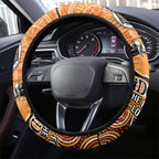 Wests Tigers NAIDOC Week 2024 Steering Wheel Cover Aboriginal Fire Burning Sparks
