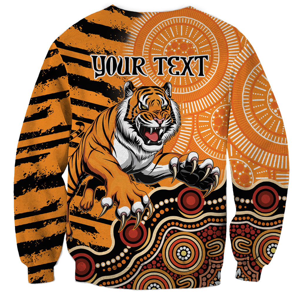 Personalised Wests Tigers NAIDOC Week 2024 Sweatshirt Aboriginal Fire Burning Sparks