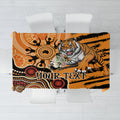 Personalised Wests Tigers NAIDOC Week 2024 Tablecloth Aboriginal Fire Burning Sparks