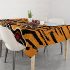Personalised Wests Tigers NAIDOC Week 2024 Tablecloth Aboriginal Fire Burning Sparks