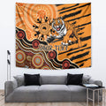Personalised Wests Tigers NAIDOC Week 2024 Tapestry Aboriginal Fire Burning Sparks