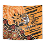 Personalised Wests Tigers NAIDOC Week 2024 Tapestry Aboriginal Fire Burning Sparks