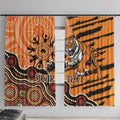 Personalised Wests Tigers NAIDOC Week 2024 Window Curtain Aboriginal Fire Burning Sparks