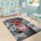 ANZAC Day Gallipoli Campaign Area Rug To The End They Remain