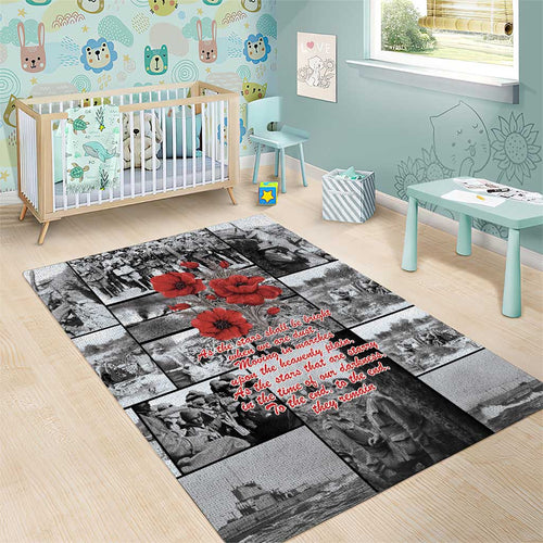 ANZAC Day Gallipoli Campaign Area Rug To The End They Remain