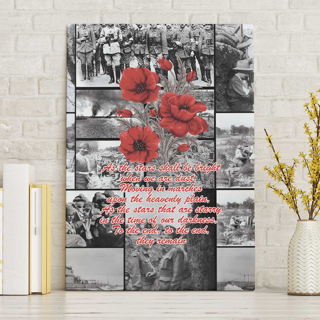 ANZAC Day Gallipoli Campaign Canvas Wall Art To The End They Remain