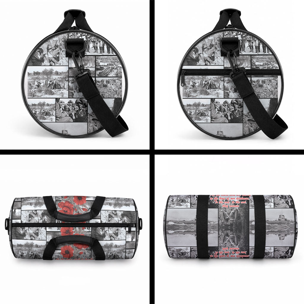 ANZAC Day Gallipoli Campaign Duffle Bag To The End They Remain