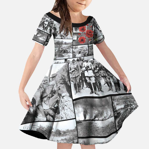ANZAC Day Gallipoli Campaign Family Matching Long Sleeve Bodycon Dress and Hawaiian Shirt To The End They Remain