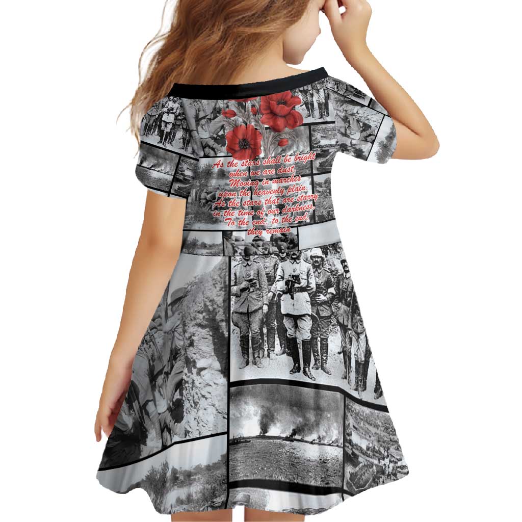 ANZAC Day Gallipoli Campaign Family Matching Long Sleeve Bodycon Dress and Hawaiian Shirt To The End They Remain