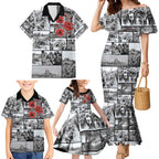 ANZAC Day Gallipoli Campaign Family Matching Mermaid Dress and Hawaiian Shirt To The End They Remain