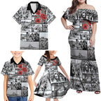 ANZAC Day Gallipoli Campaign Family Matching Off Shoulder Maxi Dress and Hawaiian Shirt To The End They Remain