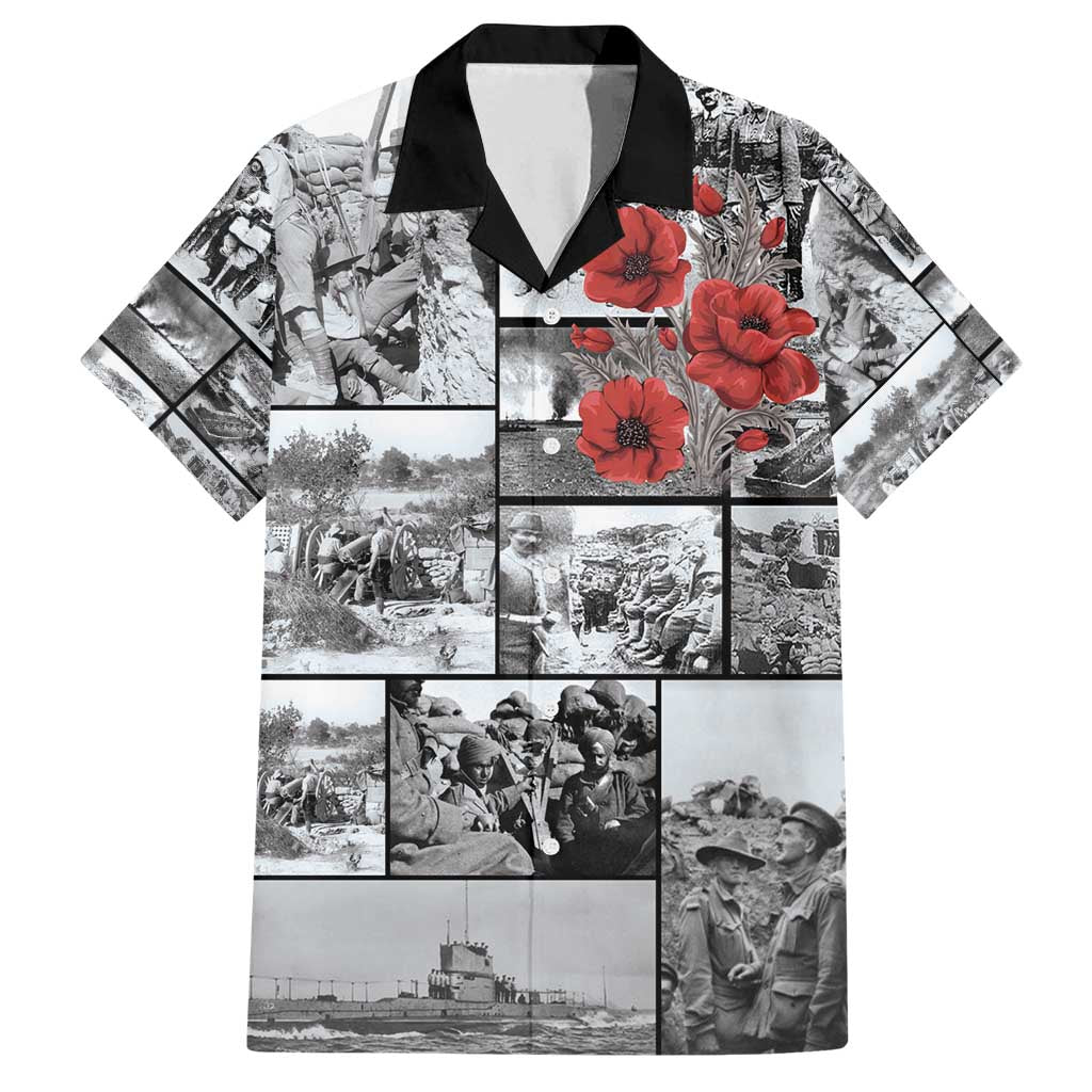 ANZAC Day Gallipoli Campaign Family Matching Off Shoulder Short Dress and Hawaiian Shirt To The End They Remain