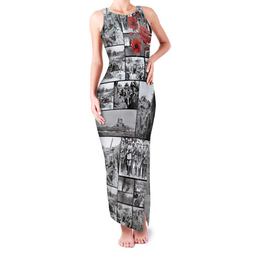 ANZAC Day Gallipoli Campaign Family Matching Tank Maxi Dress and Hawaiian Shirt To The End They Remain