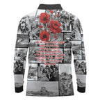 ANZAC Day Gallipoli Campaign Long Sleeve Polo Shirt To The End They Remain
