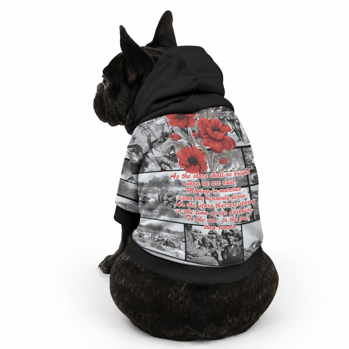 ANZAC Day Gallipoli Campaign Pet Hoodie To The End They Remain