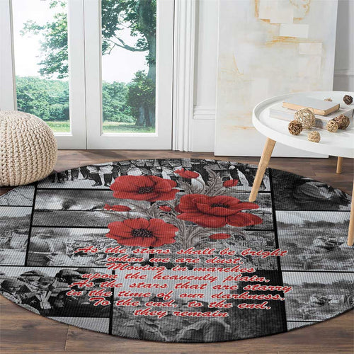 ANZAC Day Gallipoli Campaign Round Carpet To The End They Remain