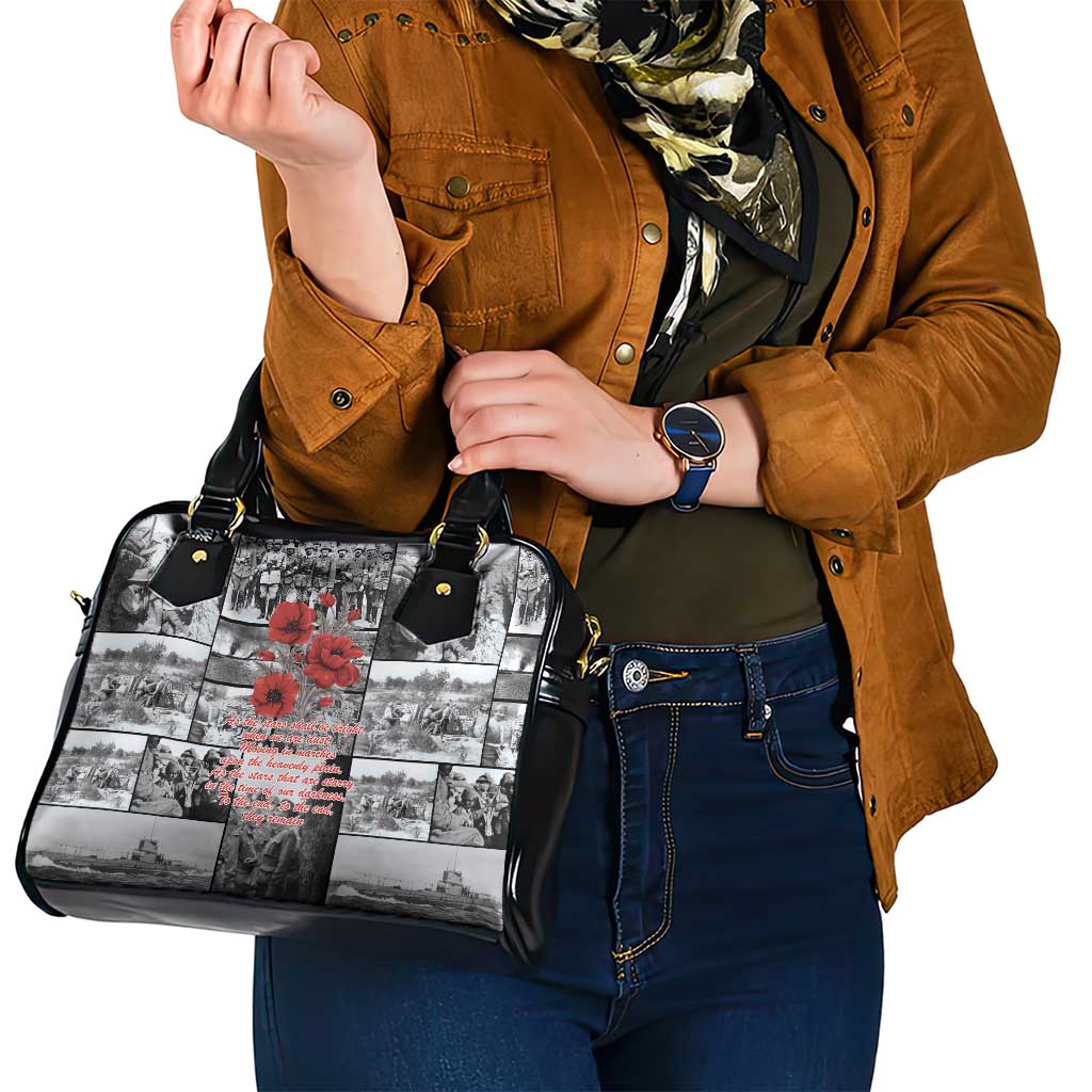 ANZAC Day Gallipoli Campaign Shoulder Handbag To The End They Remain
