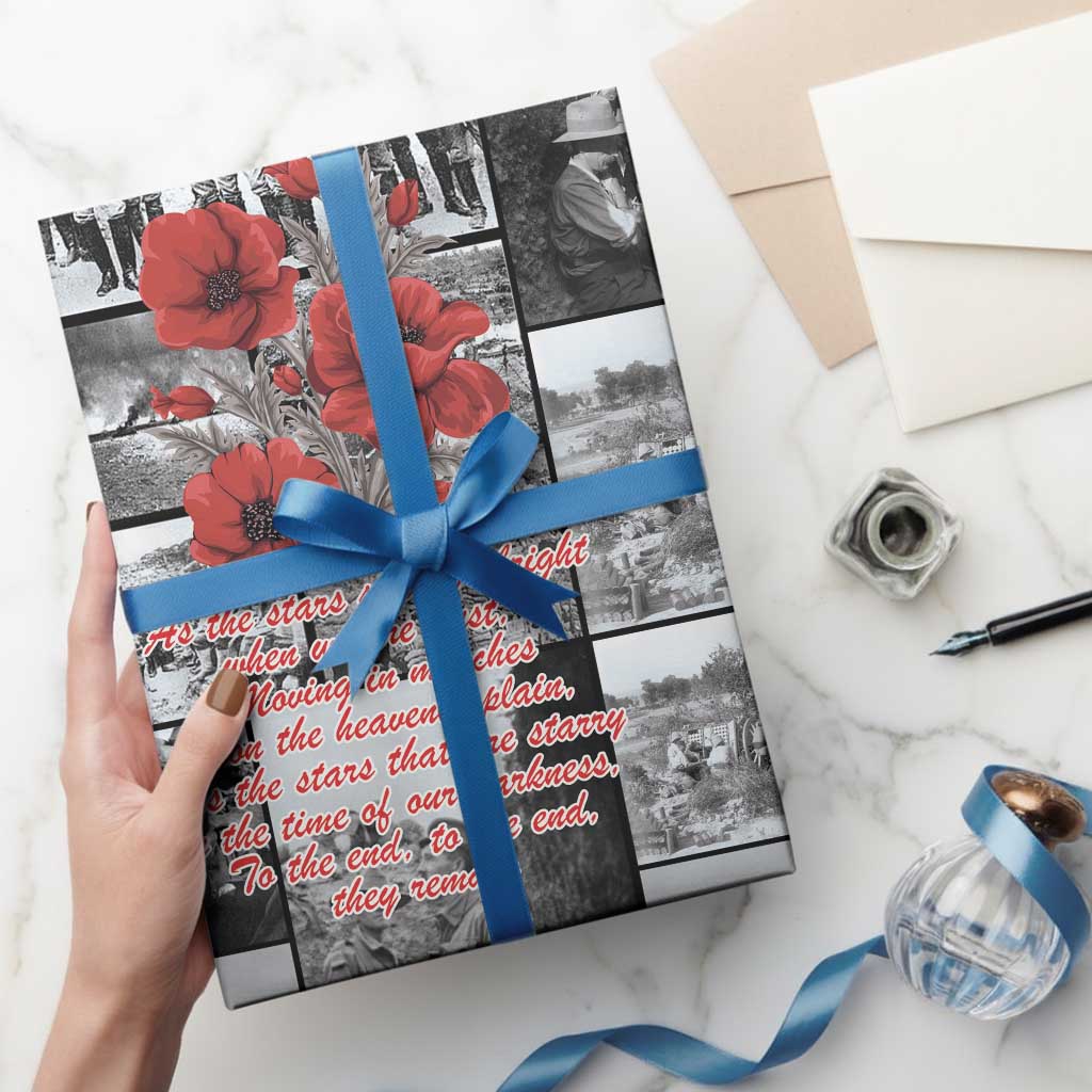 ANZAC Day Gallipoli Campaign Wrapping Paper To The End They Remain - Aussie Hoodie