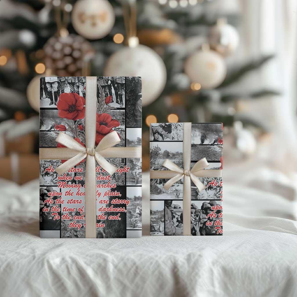 ANZAC Day Gallipoli Campaign Wrapping Paper To The End They Remain - Aussie Hoodie