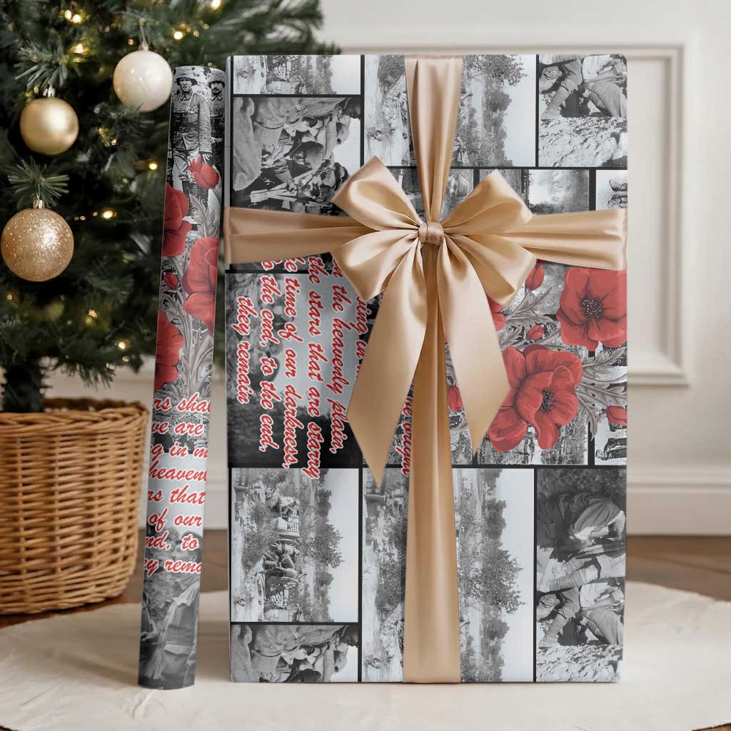 ANZAC Day Gallipoli Campaign Wrapping Paper To The End They Remain - Aussie Hoodie