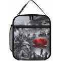 Black ANZAC Personalised The Battle of Lone Pine Lunch Bag Kiwi-Kangaroo Soldier Lest We Forget