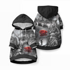 Black ANZAC Personalised The Battle of Lone Pine Pet Hoodie Kiwi-Kangaroo Soldier Lest We Forget