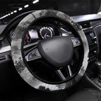 Black ANZAC Day The Battle of Lone Pine Steering Wheel Cover Kiwi-Kangaroo Soldier Lest We Forget