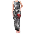 Black ANZAC Day The Battle of Lone Pine Tank Maxi Dress Kiwi-Kangaroo Soldier Lest We Forget