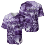 Purple ANZAC Day The Battle of Lone Pine Baseball Jersey Kiwi-Kangaroo Soldier Lest We Forget
