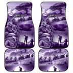 Purple ANZAC Day The Battle of Lone Pine Car Mats Kiwi-Kangaroo Soldier Lest We Forget