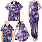 Purple ANZAC Day The Battle of Lone Pine Family Matching Tank Maxi Dress and Hawaiian Shirt Kiwi-Kangaroo Soldier Lest We Forget