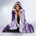 Purple ANZAC Day The Battle of Lone Pine Hooded Blanket Kiwi-Kangaroo Soldier Lest We Forget