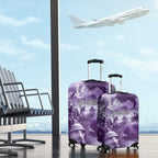 Purple ANZAC Day The Battle of Lone Pine Luggage Cover Kiwi-Kangaroo Soldier Lest We Forget