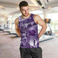Purple ANZAC Day The Battle of Lone Pine Men Tank Top Kiwi-Kangaroo Soldier Lest We Forget