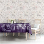 Purple ANZAC Day The Battle of Lone Pine Tablecloth Kiwi-Kangaroo Soldier Lest We Forget