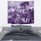 Purple ANZAC Day The Battle of Lone Pine Tapestry Kiwi-Kangaroo Soldier Lest We Forget