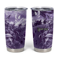 Purple ANZAC Day The Battle of Lone Pine Tumbler Cup Kiwi-Kangaroo Soldier Lest We Forget