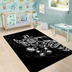 New Zealand Rugby Custom Area Rug Opango All Black Fern