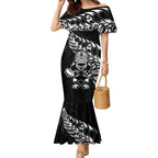 New Zealand Rugby Custom Mermaid Dress Opango All Black Fern