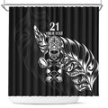 New Zealand Rugby Custom Shower Curtain Opango All Black Fern
